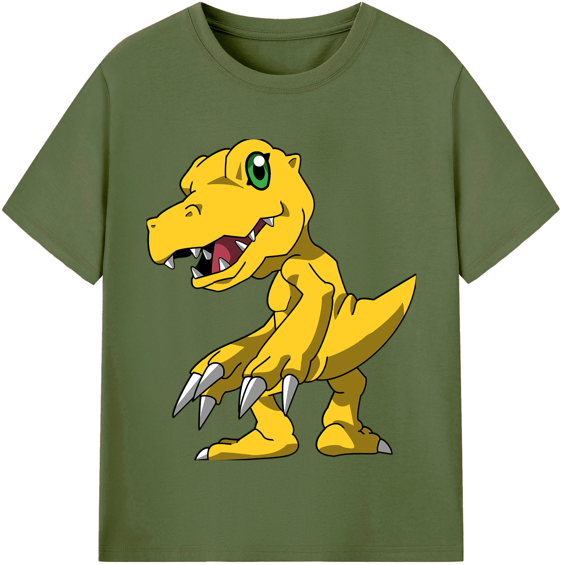（画像用） Digimon デジタルモンスター/デジモン 綿100％半袖Tシャツ（フロントプリント）